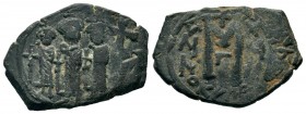Arab-Byzantine Cut Coins Ae.
Condition: Very Fine

Weight: 4,94 gr
Diameter: 19,50 mm