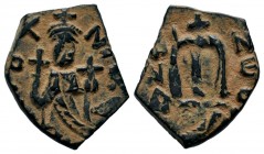 Arab-Byzantine Cut Coins Ae.
Condition: Very Fine

Weight: 3,46 gr
Diameter: 21,15 mm
