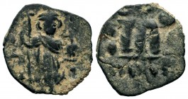 Arab-Byzantine Cut Coins Ae.
Condition: Very Fine

Weight: 2,39 gr
Diameter: 21,50 mm