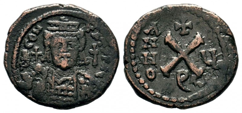 Byzantine Empire, Ae Follis,
Condition: Very Fine

Weight: 3,65 gr
Diameter: 18,...