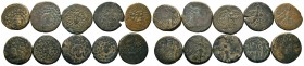 A mixed Lot of 10 Ancient Coins,About fine to about very fine. LOT SOLD AS IS, NO RETURNS.
