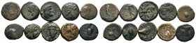 A mixed Lot of 10 Ancient Coins,About fine to about very fine. LOT SOLD AS IS, NO RETURNS.