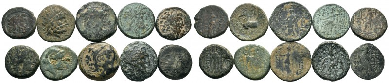 A mixed Lot of 10 Ancient Coins,About fine to about very fine. LOT SOLD AS IS, N...