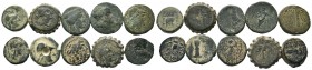 A mixed Lot of 10 Ancient Coins,About fine to about very fine. LOT SOLD AS IS, NO RETURNS.