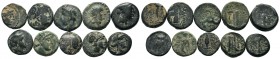 A mixed Lot of 10 Ancient Coins,About fine to about very fine. LOT SOLD AS IS, NO RETURNS.