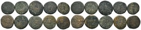 A mixed Lot of 10 Ancient Coins,About fine to about very fine. LOT SOLD AS IS, NO RETURNS.