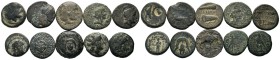 A mixed Lot of 10 Ancient Coins,About fine to about very fine. LOT SOLD AS IS, NO RETURNS.