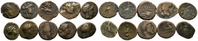 A mixed Lot of 10 Ancient Coins,About fine to about very fine. LOT SOLD AS IS, NO RETURNS.