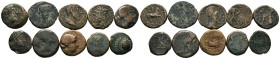 A mixed Lot of 10 Ancient Coins,About fine to about very fine. LOT SOLD AS IS, NO RETURNS.