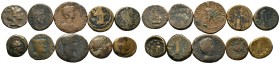 A mixed Lot of 10 Ancient Coins,About fine to about very fine. LOT SOLD AS IS, NO RETURNS.