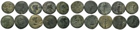A mixed Lot of 10 Ancient Coins,About fine to about very fine. LOT SOLD AS IS, NO RETURNS.