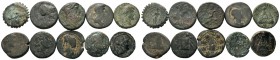 A mixed Lot of 10 Ancient Coins,About fine to about very fine. LOT SOLD AS IS, NO RETURNS.