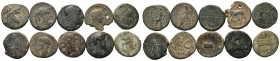 A mixed Lot of 10 Ancient Coins,About fine to about very fine. LOT SOLD AS IS, NO RETURNS.