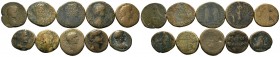A mixed Lot of 10 Ancient Coins,About fine to about very fine. LOT SOLD AS IS, NO RETURNS.