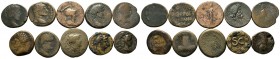 A mixed Lot of 10 Ancient Coins,About fine to about very fine. LOT SOLD AS IS, NO RETURNS.