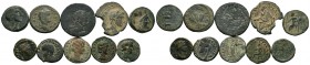 A mixed Lot of 10 Ancient Coins,About fine to about very fine. LOT SOLD AS IS, NO RETURNS.