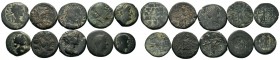 A mixed Lot of 10 Ancient Coins,About fine to about very fine. LOT SOLD AS IS, NO RETURNS.