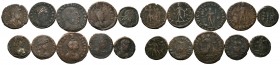 A mixed Lot of 10 Ancient Coins,About fine to about very fine. LOT SOLD AS IS, NO RETURNS.