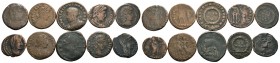A mixed Lot of 10 Ancient Coins,About fine to about very fine. LOT SOLD AS IS, NO RETURNS.