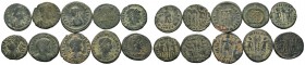 A mixed Lot of 10 Ancient Coins,About fine to about very fine. LOT SOLD AS IS, NO RETURNS.