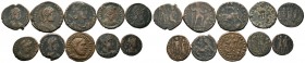 A mixed Lot of 10 Ancient Coins,About fine to about very fine. LOT SOLD AS IS, NO RETURNS.