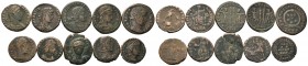 A mixed Lot of 10 Ancient Coins,About fine to about very fine. LOT SOLD AS IS, NO RETURNS.