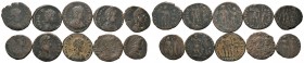 A mixed Lot of 10 Ancient Coins,About fine to about very fine. LOT SOLD AS IS, NO RETURNS.