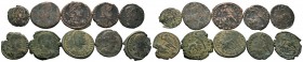 A mixed Lot of 10 Ancient Coins,About fine to about very fine. LOT SOLD AS IS, NO RETURNS.