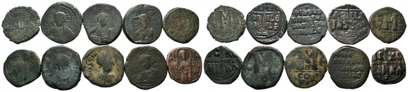 A mixed Lot of 10 Ancient Coins,About fine to about very fine. LOT SOLD AS IS, N...