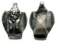 Roman Silver AmuletCondition: Very Fine

Weight: 0,83 gr
Diameter: 13,25 mm