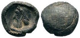 Ancient Roman Terracotta Theater Ticket. Condition: Very Fine

Weight: 1,95 gr
Diameter: 18,25 mm