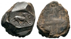 Ancient Roman Terracotta Theater Ticket.Condition: Very Fine

Weight: 3,65 gr
Diameter: 24,50 mm