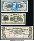 World (Bolivia, Brazil, Mexico) Group Lot of 3 Examples Crisp Uncirculated. Two POCs and Red Specimen overprints on 1 Cruzeiro. Four POCs on 1 Bolivia...