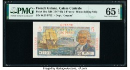 French Guiana Caisse Centrale de la France d'Outre-Mer 5 Francs ND (1947-49) Pick 19a PMG Gem Uncirculated 65 EPQ. 

HID09801242017

© 2020 Heritage A...