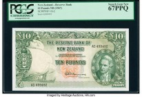New Zealand Reserve Bank of New Zealand 10 Pounds ND (1960-67) Pick 161d PCGS Superb Gem New 67PPQ. 

HID09801242017

© 2020 Heritage Auctions | All R...
