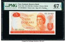 New Zealand Reserve Bank of New Zealand 5 Dollars ND (1967-68) Pick 165a PMG Superb Gem Unc 67 EPQ. 

HID09801242017

© 2020 Heritage Auctions | All R...