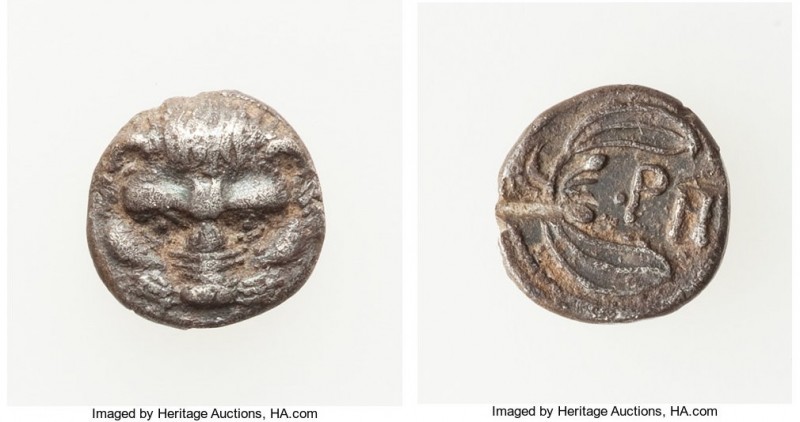 BRUTTIUM. Rhegium. Ca. late 5th-early 4th century BC. AR hemidrachm (9mm, 0.72 g...
