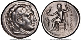 MACEDONIAN KINGDOM. Alexander III the Great (336-323 BC). AR tetradrachm (27mm, 8h). NGC VF. Posthumous issue of Corinth, ca. 310-290 BC. Head of Hera...