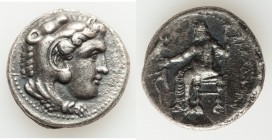 MACEDONIAN KINGDOM. Alexander III the Great (336-323 BC). AR tetradrachm (26mm, 16.70 gm, 9h). Choice VF, porosity. Lifetime issue of Tarsus, ca. 327-...