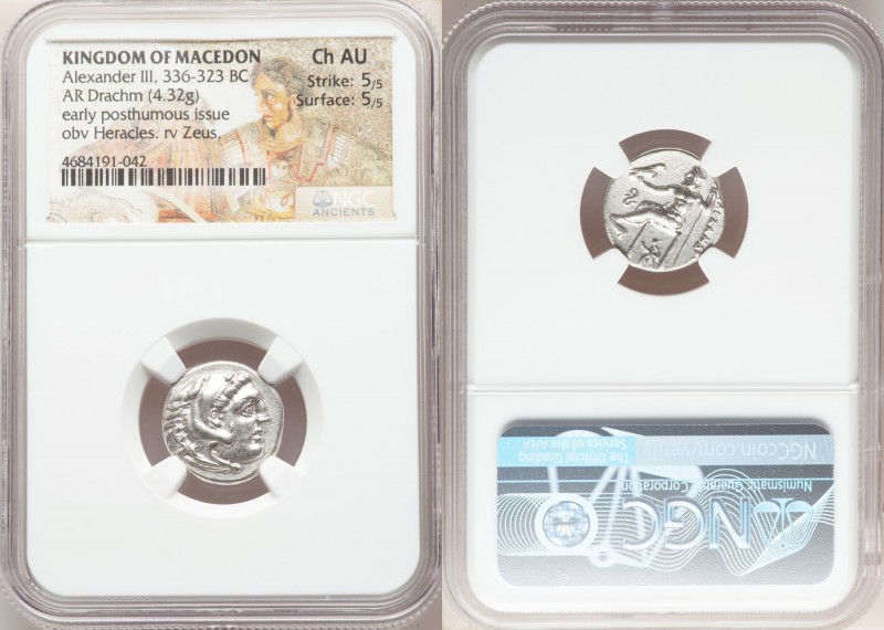 MACEDONIAN KINGDOM. Alexander III the Great (336-323 BC). AR drachm (17mm, 4.32 ...