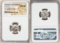 MACEDONIAN KINGDOM. Alexander III the Great (336-323 BC). AR drachm (17mm, 4h). NGC Choice XF. Lifetime issue of Magnesia ad Maeandrum, ca. 325-323 BC...