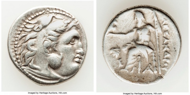 MACEDONIAN KINGDOM. Alexander III the Great (336-323 BC). AR drachm (18mm, 4.32 ...