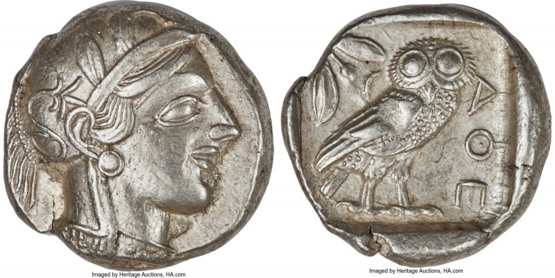 ATTICA. Athens. Ca. 440-404 BC. AR tetradrachm (25mm, 17.15 gm, 7h). About XF. M...