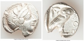 ATTICA. Athens. Ca. 440-404 BC. AR tetradrachm (23mm, 15.09 gm, 11h). About XF. Mid-mass coinage issue. Head of Athena right, wearing crested Attic he...