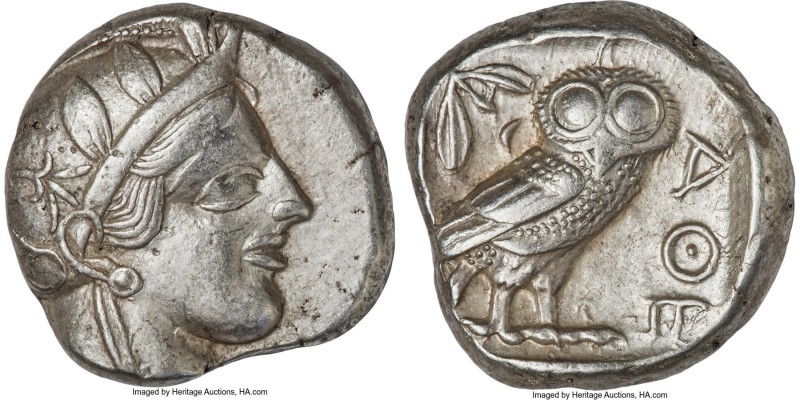 ATTICA. Athens. Ca. 440-404 BC. AR tetradrachm (23mm, 17.14 gm, 10h). About XF. ...