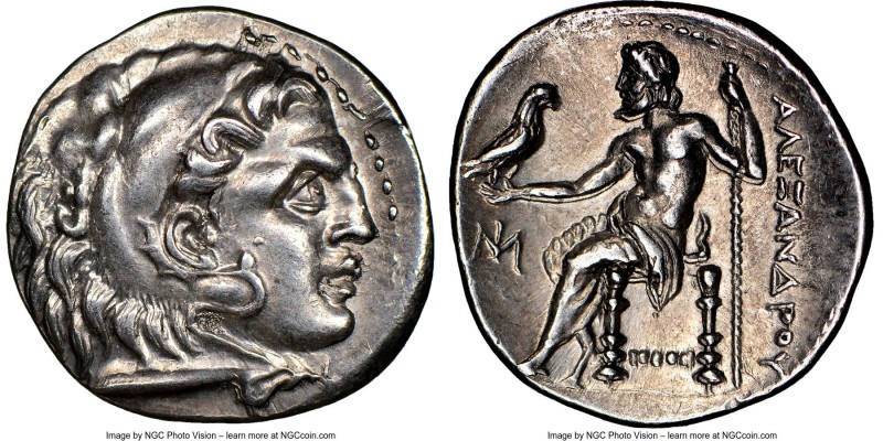 IONIA. Miletus. Ca. early 3rd century BC. AR drachm (19mm, 9h). NGC Choice AU. P...