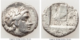 LYCIAN LEAGUE. Myra. Ca. 167-81 BC. AR drachm (15mm, 2.76 gm, 11h). Fine. Series 1. Laureate head of Apollo right, hair falling in two ringlets / ΛΥΚΙ...