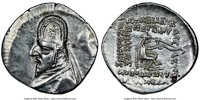 PARTHIAN KINGDOM. Mithradates III (ca. 87-80 BC). AR drachm (22mm, 12h). NGC Cho...