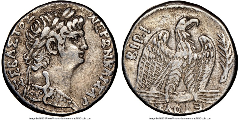SYRIA. Antioch. Nero (AD 54-68). AR tetradrachm (24mm, 12h). NGC Choice VF, ligh...
