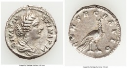 Diva Faustina Junior (AD 147-175/6). AR denarius (18mm, 3.28 gm, 12h). Choice VF. Rome, ca. AD 176-180. DIVA FAV-STINA PIA, draped bust of Faustina Ju...